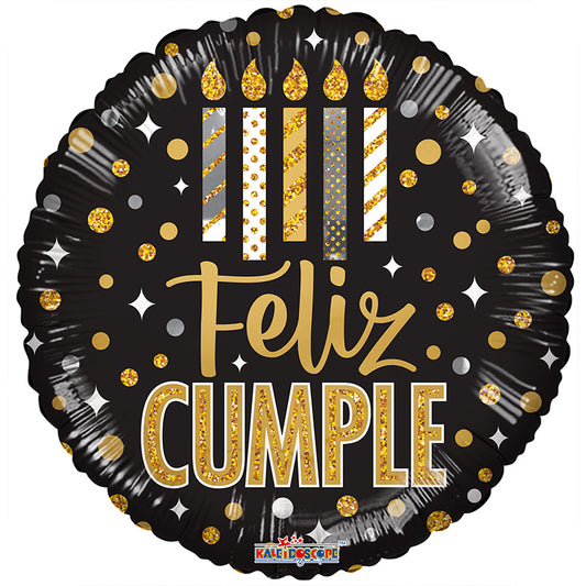 PR ESP Feliz Cumple Velas Y Dots
