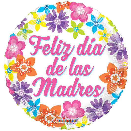 PR ESP Feliz Día De Las Madres Colorful Flowers