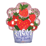 Mom Strawberries Flowerpot Mt