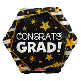PR Congrats Grad Hexagon Holographic