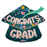 Grad Cap With Flowers Mt