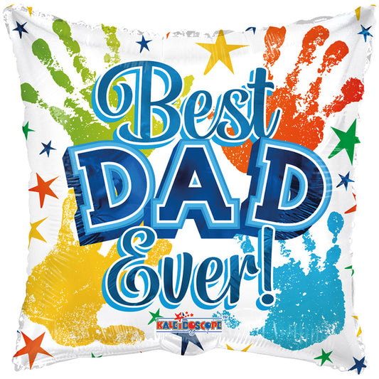 PR Best Dad Baby Hands Holographic