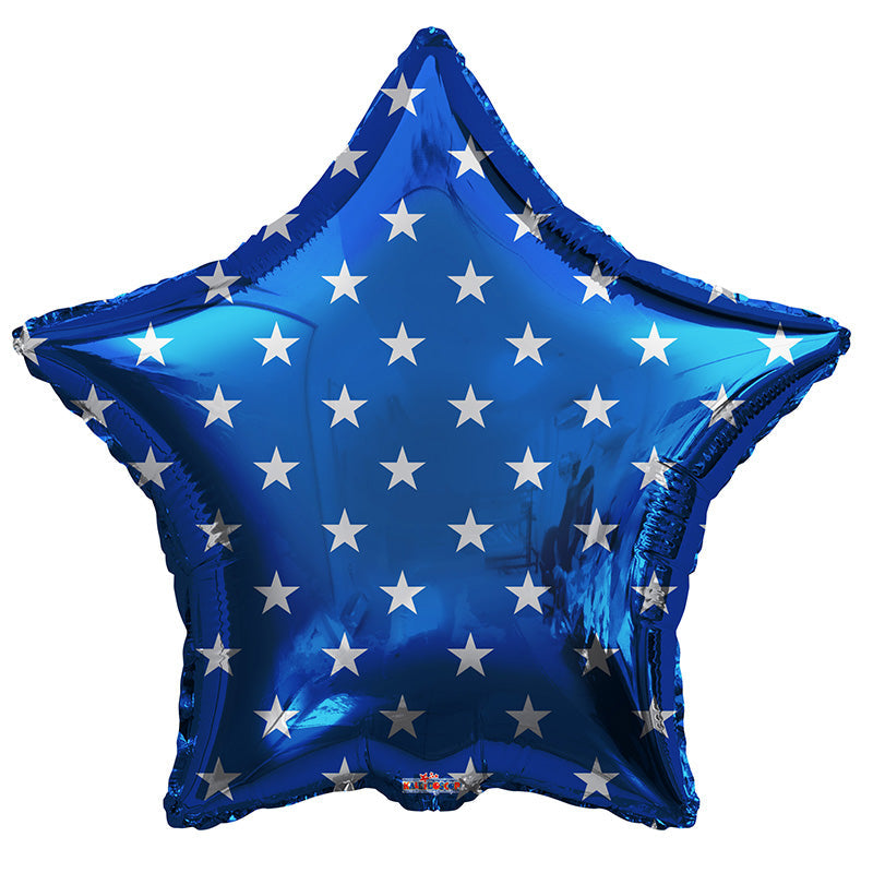 Deco Stars On Blue