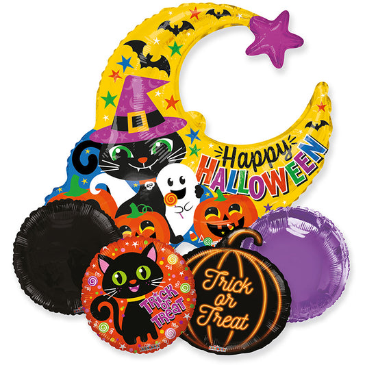 BB Cat And Pumpkin Bouquet Gb  - Assortment (5 pcs)