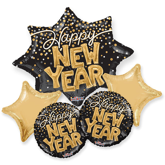 BB New Year Balloons Bouquet  - Assortment